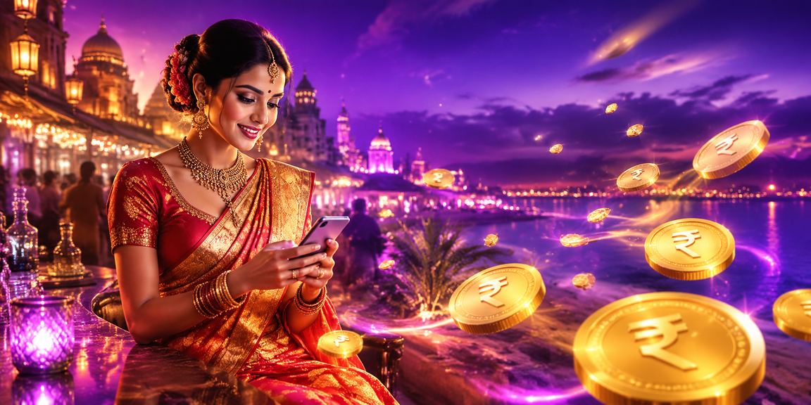 Indian player using mobile to deposit funds securely
