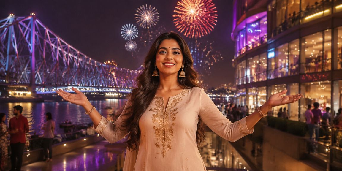 Indian woman using casino app on mobile device